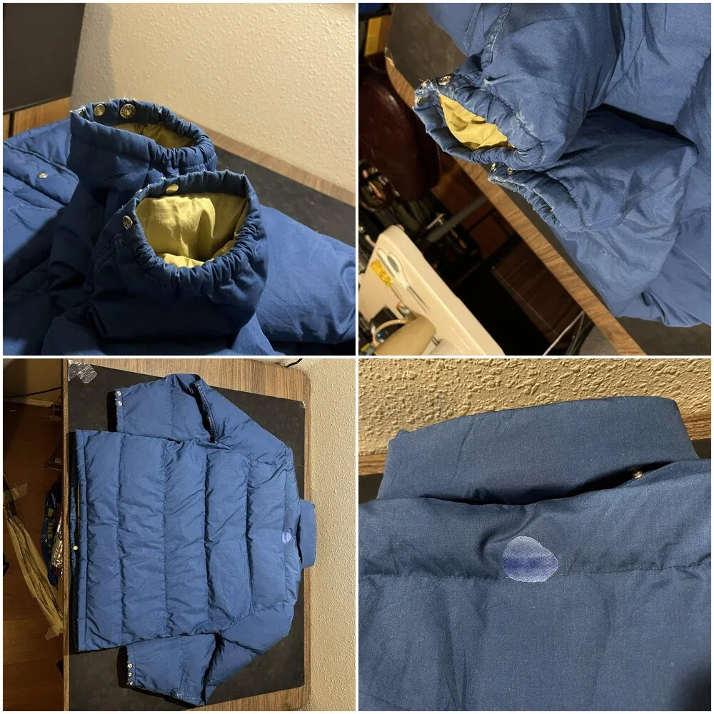 Vintage The North Face Jacket Brown Label Men Nuptse Down Puffer USA Polar 1970s
